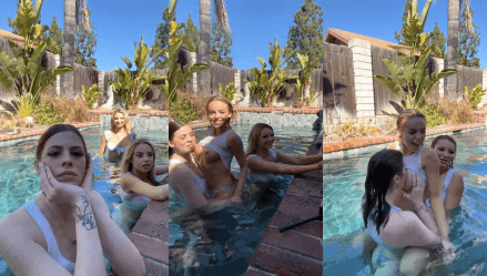 Emma Kotos Pool Livestream Video Leaked Borntobefuck