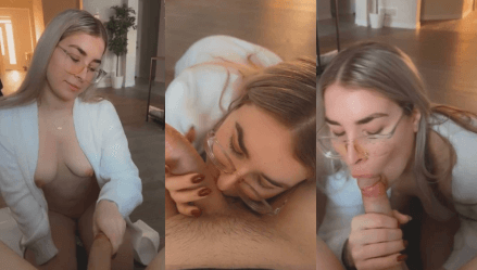 Jen Brett First BG Blowjob Video Leaked Borntobefuck