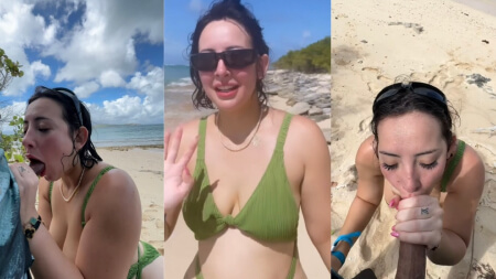 WoeAlexandra BG Beach BBC Blowjob Porn Video Leaks Borntobefuck